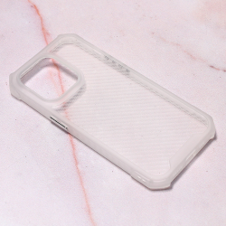 Futrola Carbon Crystal za iPhone 14 Pro bela.
