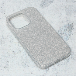 Futrola Crystal Dust za iPhone 14 Pro srebrna.