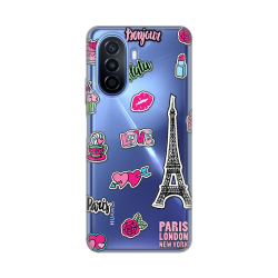 Silikonska futrola print Skin za Huawei Nova Y70/Nova Y70 Plus Love Paris.