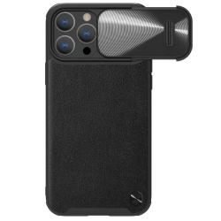 Futrola Nillkin CamShield Leather S za iPhone 14 Pro crna.