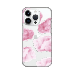 Silikonska futrola print Skin za iPhone 14 Pro Pink Clouds.