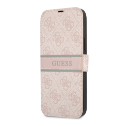 Futrola Guess Stripe Bk Pu za iPhone 13 roze (GUBKP13M4GDPI).