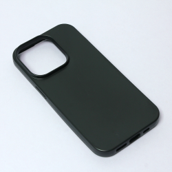 Silikonska futrola Skin za iPhone 14 Pro mat crna.