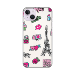 Silikonska futrola print Skin za iPhone 14 Plus Love Paris.