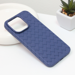 Futrola Weave case za iPhone 14 Pro plava.