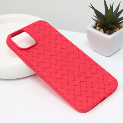 Futrola Weave case za iPhone 14 Plus crvena.