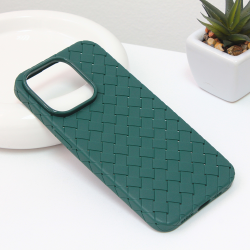 Futrola Weave case za iPhone 14 Pro zelena.