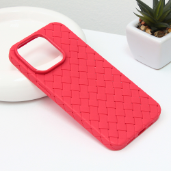 Futrola Weave case za iPhone 14 Pro crvena.