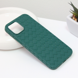 Futrola Weave case za iPhone 12 6.1 zelena.