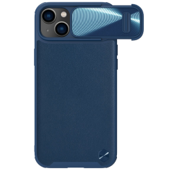 Futrola Nillkin CamShield Leather S za iPhone 14 Plus plava.
