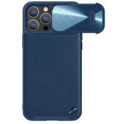Futrola Nillkin CamShield Leather S za iPhone 14 Pro plava.