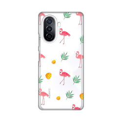 Silikonska futrola print Skin za Huawei Nova Y70/Nova Y70 Plus Flamingos.