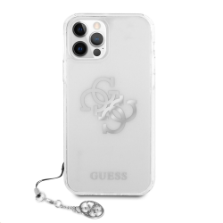 Futrola Guess Hc PC 4G Metal Charm za iPhone 12 Pro Max 6.7 srebrna (GUHCP12LKS4GSI).