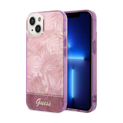 Futrola Guess Hc IML Electro Cam Jungle za iPhone 14 Plus pink (GUHCP14MHGJGHP).