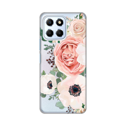 Silikonska futrola print Skin za Huawei Honor X6 Luxury Pink Flowers.