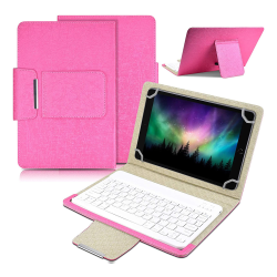 Futrola sa Bluetooth Tastaturom Leather za Tablet 11" Univerzalna pink.