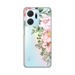 Silikonska futrola print Skin za Huawei Honor X7a Gentle Rose Pattern.
