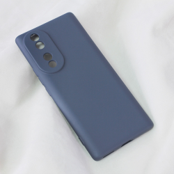 Futrola Teracell Soft Velvet za Huawei Honor 70 tamno plava.