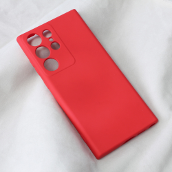 Futrola Teracell Soft Velvet za Samsung S918B Galaxy S23 Ultra crvena.
