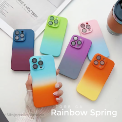 Futrola Rainbow Spring za iPhone 14 Pro ljubicasto siva.