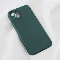 Futrola Teracell Soft Velvet za iPhone 14 Plus tamno zelena.