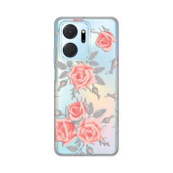 Silikonska futrola print Skin za Huawei Honor X7a Elegant Roses.