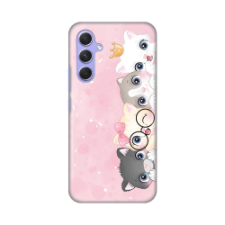 Silikonska futrola print Skin za Samsung A546B Galaxy A54 5G Pink cats.