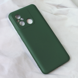 Futrola Teracell Soft Velvet za Xiaomi Redmi 12C tamno zelena.