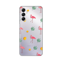 Silikonska futrola print Skin za Samsung A145R Galaxy A14 4G Flamingo.