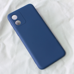 Futrola Teracell Soft Velvet za Motorola Moto E13 tamno plava.