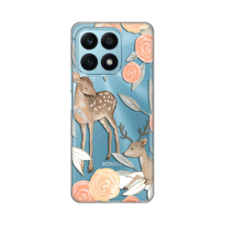 Silikonska futrola print Skin za Huawei Honor X8a Flower Deer.
