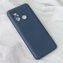 Futrola Teracell Soft Velvet za Xiaomi Redmi 12C tamno plava.