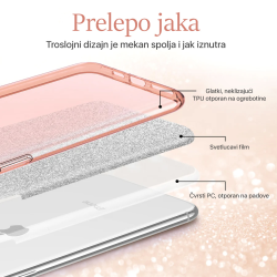 Futrola Crystal Dust za Samsung A145R/A146B Galaxy A14 4G/5G roze.