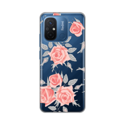 Silikonska futrola print Skin za Xiaomi Redmi 12C Elegant Roses.