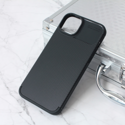 Futrola Defender Carbon za iPhone 15 Plus crna.
