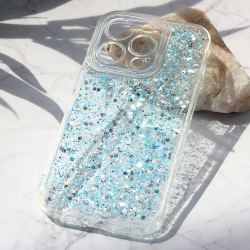 Futrola Glitter za iPhone 14 Pro plava.