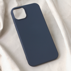 Futrola Teracell Soft Velvet za iPhone 15 Plus tamno plava.