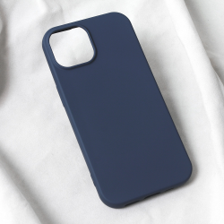 Futrola Teracell Soft Velvet za iPhone 15 tamno plava.