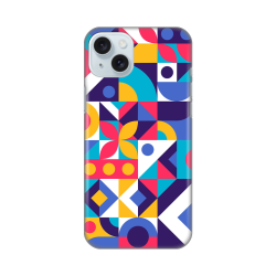 Silikonska futrola print Skin za iPhone 15 Plus Colorful Mosaic.