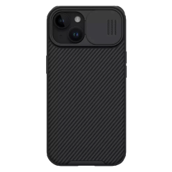Futrola Nillkin CamShield Pro za iPhone 15 Plus crna.