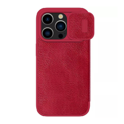 Futrola Nillkin Qin Pro za iPhone 15 Pro Max 6.7 crvena.