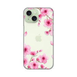 Silikonska futrola print Skin za iPhone 15 Rose flowers.