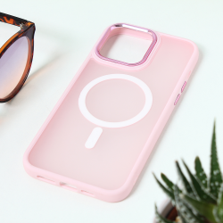 Futrola Magsafe colorful za iPhone 15 Pro Max 6.7 roze.