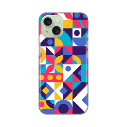 Silikonska futrola print Skin za iPhone 15 Colorful Mosaic.