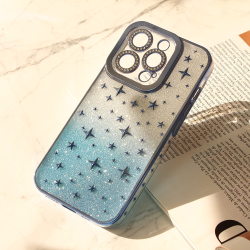 Futrola Shiny Frame za iPhone 14 Pro plava.