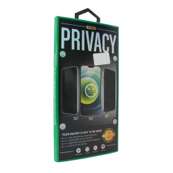Staklena folija glass Privacy 2.5D full glue za iPhone 15 crni.