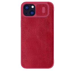 Futrola Nillkin Qin Pro za iPhone 15 Plus crvena.