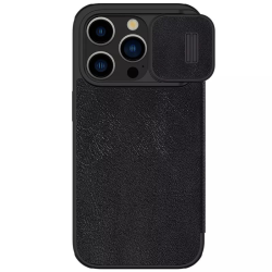 Futrola Nillkin Qin Pro za iPhone 15 Pro 6.1 crna.
