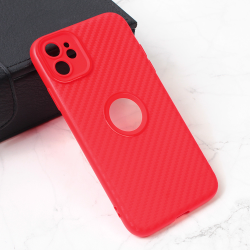Futrola Carbon Stripe za iPhone 11 6.1 crvena.