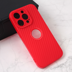 Futrola Carbon Stripe za iPhone 14 Pro crvena.